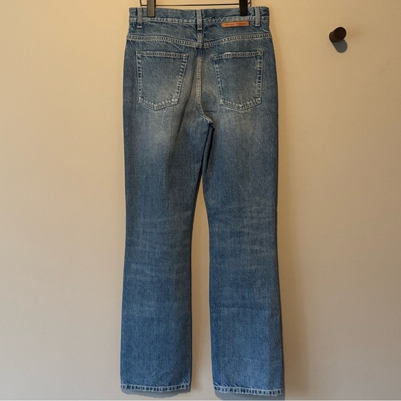 STELLA MCCARTNEY FALABELLA CHAIN KNEES DISTRESSED BOOTCUT JEANS VINTAGE BLUE 27 - Picture 13 of 15